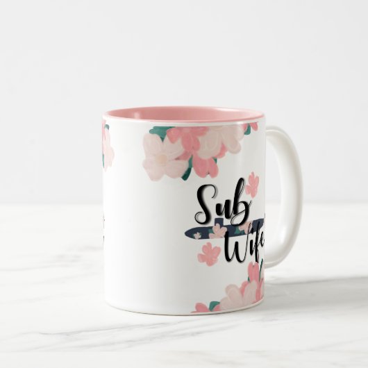 補助的な妻花海軍潜水艦乗組員 ツートーンマグカップ (正面右)