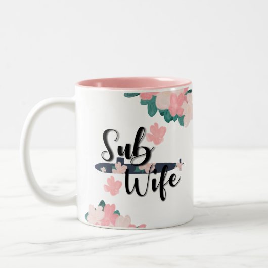 補助的な妻花海軍潜水艦乗組員 ツートーンマグカップ (左)