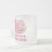 補助監督者のギフト(世界のベスト) フロストグラスマグカップ (正面左)