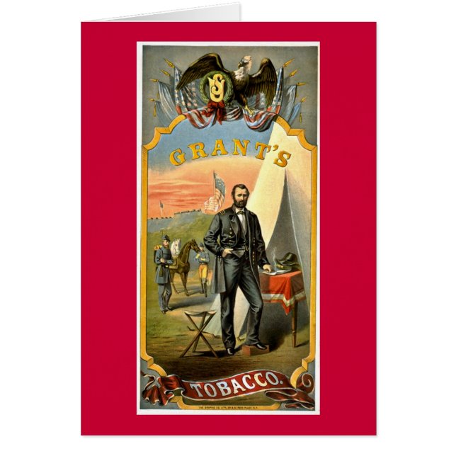 補助金のタバコの広告のヴィンテージ1874年 (正面)