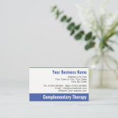 補完セラピーQRコード名刺 名刺 (スタンド正面)