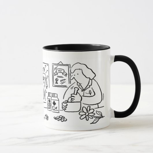 補完代替漢方薬 マグカップ (右)