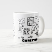 補完医療。代替医療 ジャンボコーヒーマグカップ (正面右)