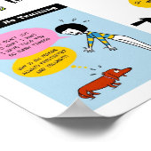 補強前向きドッグのトレーニング16インチx 20インチ ポスター (角)