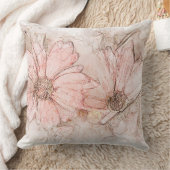 補液フローラ水彩赤面ピンクID712 クッション (ブランケット)