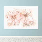 補液フローラ水色ID712 キャンバスプリント (インサイチュ (ウッドフロア))