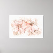 補液フローラ水色ID712 キャンバスプリント (正面)