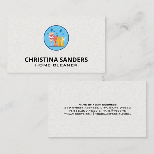 補給装置のクリーニング | クリーニングサービス 名刺 (正面/裏面)