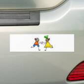 補聴器の子供 バンパーステッカー (車上)