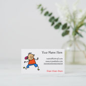 補聴器の子供 名刺 (スタンド正面)