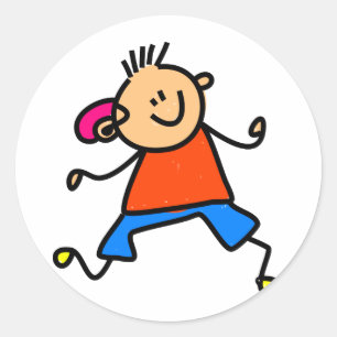 補聴器の少年 ラウンドシール