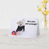 補聴器の年齢は？ カード (黄色い花)