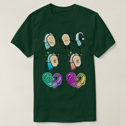 補聴器の最高の友達 Tシャツ (デザイン正面)