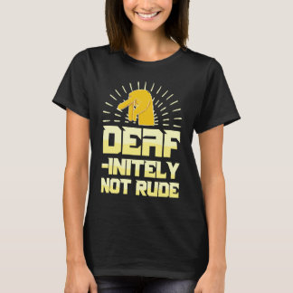 補聴器ろう者プライドASL手話ろう者 Tシャツ