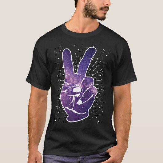 補聴器ろう者プライドASL手話ろう者 Tシャツ (正面)