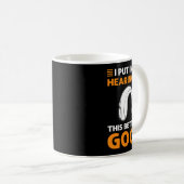 補聴器を入れて。これはいいことだ。ろう者P コーヒーマグカップ (正面右)