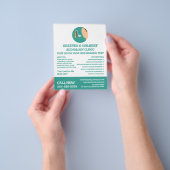 補聴器アイコン、聴専門医、聴科診療所 チラシ (手)