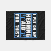 補聴器インプラントに関する意識 ASL 1 フリースブランケット (正面(横))