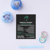 補聴器デザイン、聴診器、聴診器 チラシ (シングル)