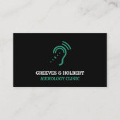 補聴器デザイン、聴診器、聴診器 名刺 (正面)