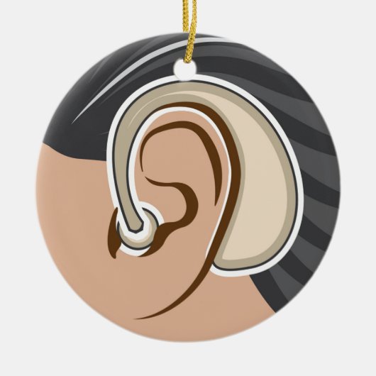 補聴器 セラミックオーナメント (正面)