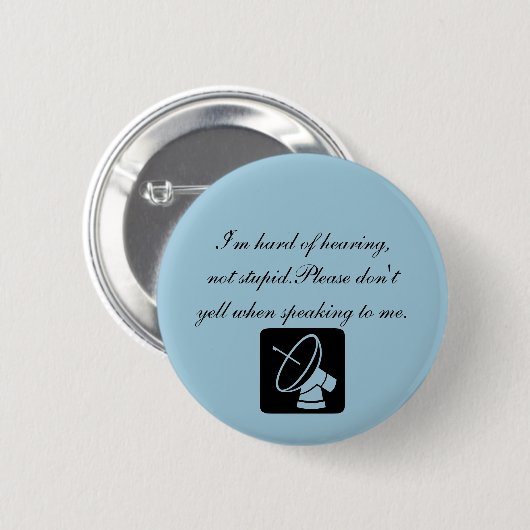 補聴器 缶バッジ (正面&裏面)