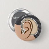 補聴器 缶バッジ (正面&裏面)