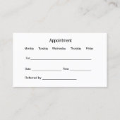 補聴器ENT名刺 名刺 (裏面)