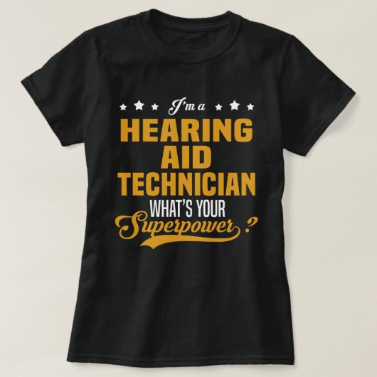 補聴技術者 Tシャツ (デザイン正面)