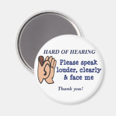 補聴磁石の懸命 マグネット (正面/裏面)