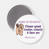 補聴磁石の懸命 マグネット (正面/裏面)