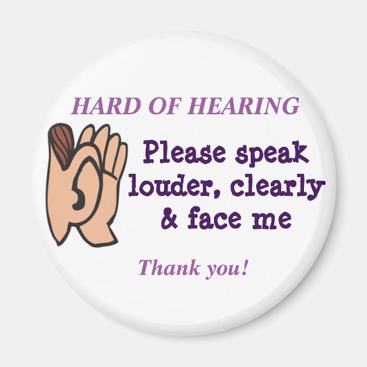 補聴磁石の懸命 マグネット (正面)