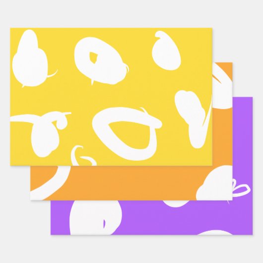 補色セットラッピング紙フラットシート ラッピングペーパーシート (セット)