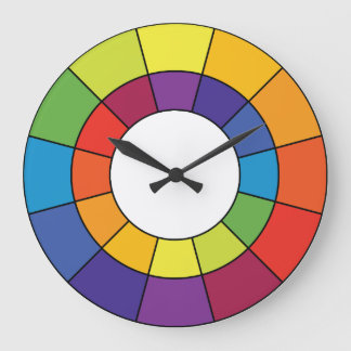 補色ホイール時計 ラージ壁時計