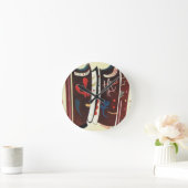 補足の抽象芸術のKandinskyブラウン ラウンド壁時計 (ホーム)