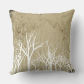 裸の冬の木 クッション (裏面)