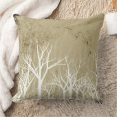 裸の冬の木 クッション (ブランケット)