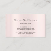 裸の放射電気電解ワックス抜き脱毛 名刺 (裏面)