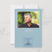 裸の木の葬儀の写真のサンキューカード サンキューカード (裏面)