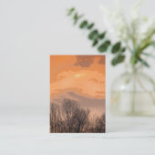 裸の木ATCの日没 名刺 (スタンド正面)