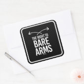 裸の武器への権利 – ガイフィットネス-.png スクエアシール (封筒)