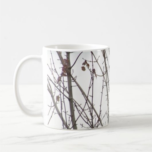 裸の肢の鳥のマグ コーヒーマグカップ (左)