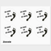 裸またはホームステッカーに移動 ラウンドシール (シート)