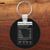 裸ナックルボクシング栄養事実 キーホルダー (正面)