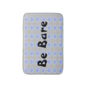 裸ライトグレー抽象芸術バスマット バスマット (正面縦)