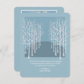 裸木葬儀写真サンキューカードカスタムフィン サンキューカード (正面/裏面)