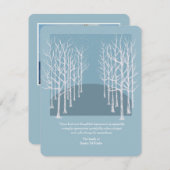 裸木葬儀写真サンキューカードカスタム サンキューカード (正面/裏面)