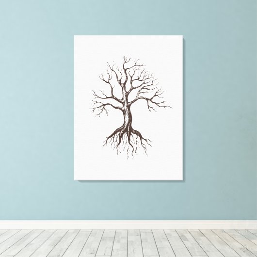 裸木 キャンバスプリント (インサイチュ (ウッドフロア))