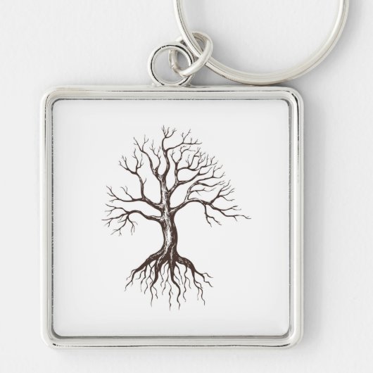 裸木 キーホルダー (正面)
