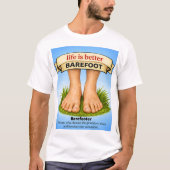 裸足が好き Tシャツ (正面)